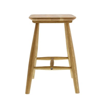 Stools - Bodo stool 46.5x28x45 cm Nature oiled solid oak - VILLA COLLECTION DENMARK