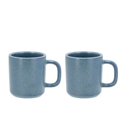 Tasses et mugs - Mug Fjord 0,25 litre 2 pcs Porcelaine Bleue - VILLA COLLECTION DENMARK