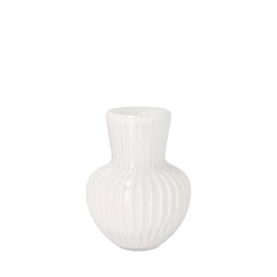 Vases - Cuneo Vase D15 x 20 cm White Glass - VILLA COLLECTION DENMARK