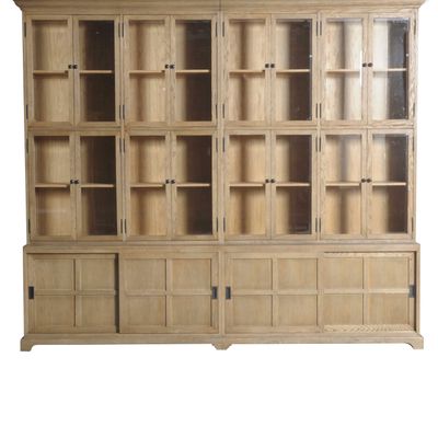 Bibliothèques - VITRINE PILOS PIN ANTIQUE NATUREL - BRUCS