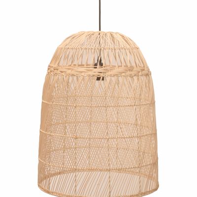 Hanging lights - PENDANT LAMP MATERIAL IRON, RATTAN    - BRUCS