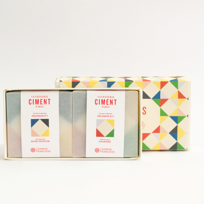 Savons - COFFRET 2 SAVONS ARLEQUIN - SAVONNERIE CIMENT