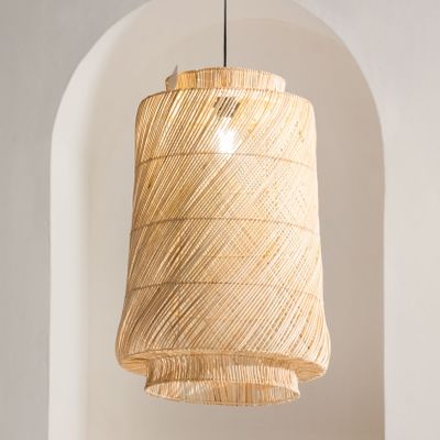 Objets design - BAMBURI Spool Wicker Suspension - DESIGN PHILIPPINES HOME