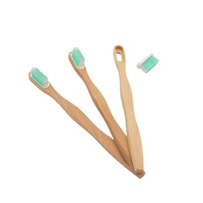 Installation accessories - Wooden Toothbrush | Removable Head - CHAMARREL