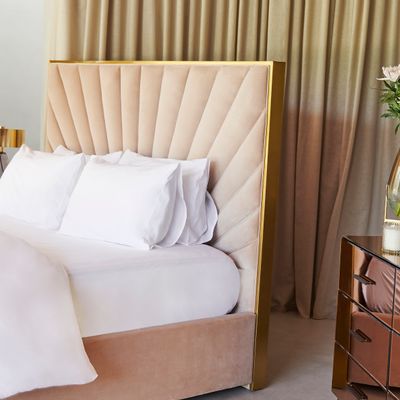 Beds - Odette King-Size Bed - AURA LIVING