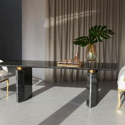 Tables Salle à Manger - Table à manger en pierre Kaya - AURA LIVING