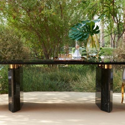 Tables Salle à Manger - Table à manger en pierre Kaya - AURA LIVING