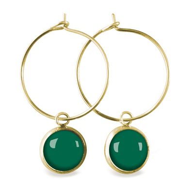 Jewelry - Hoop earrings gold Les Parisiennes Flash Sapin - LES JOLIES D'EMILIE