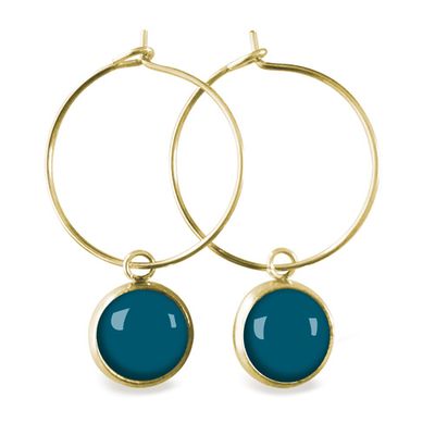 Jewelry - Hoop earrings gold Les Parisiennes Flash Canard - LES JOLIES D'EMILIE