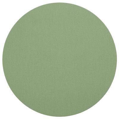 Assiettes au quotidien - Napperon rond classique en toile à dos en feutre, vert mousse, 1 pièce - CASPARI