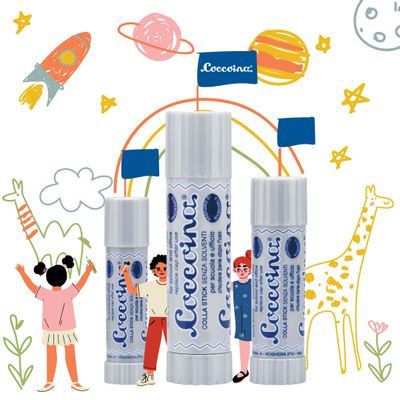 Children's arts and crafts - COCCOINA GLUE STICKS 641 - 642 - 644 - COCCOINA
