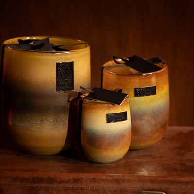 Objets de décoration - Barrel Amber Gold Candle - OSCAR LUXURY CANDLES