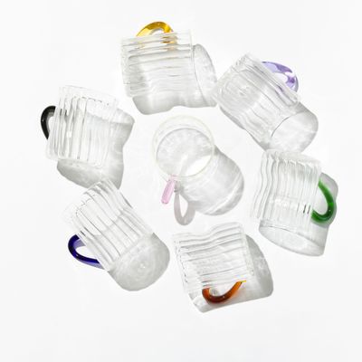 Tasses et mugs - Tasses pressées avec poignées colorées - ASMA'S CRAFTS