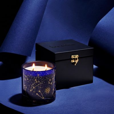 Cadeaux - Zodiac Pattern Soy Candle in a Crystal Jar - LEONE DI FIUME