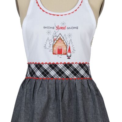 Tea towel - snow capped winter kitchen linen - KARENA INTERNATIONAL