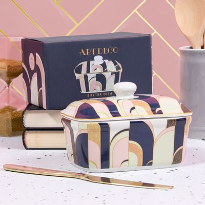 Plats et saladiers - beurrier/terrine W.Kilburn cream - KARENA INTERNATIONAL