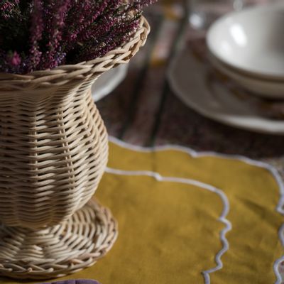 Vases - Rattan Olympia S Vase - MAHE HOMEWARE