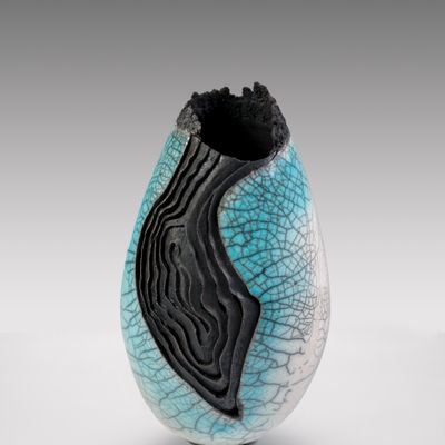 Ceramic - Vase design, Collection C002 Coral. - LÉNORA LE BERRE ART CÉRAMISTE