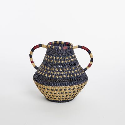 Objets de décoration - Pot tissé à la main à pois - GOLDEN EDITIONS