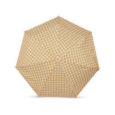 Design objects - Compact umbrella - Yellow Vichy Print - Hamond - ANATOLE