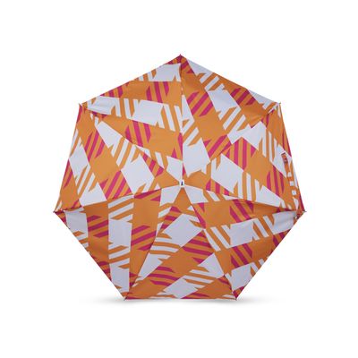 Prêt-à-porter - Micro-parapluie Vichy Oversize Orange & Rose - Sloane - ANATOLE