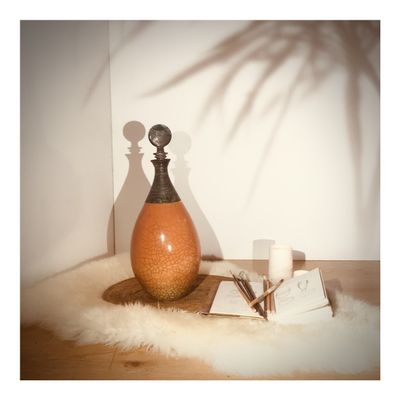 Objets design - MES05 Messaline Collection decorative vase. - LÉNORA LE BERRE ART CÉRAMISTE