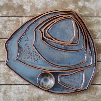 Formal plates - PUZZLE Plates - ANNE KRIEG CERAMIQUE