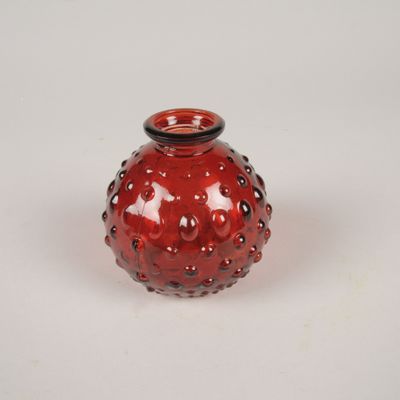 Vases - Vase bouteille en verre de couleur rouge - LE COMPTOIR.COM