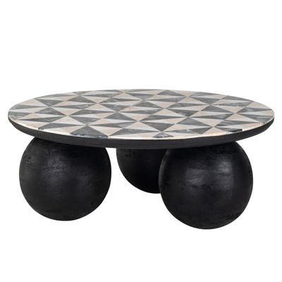 Coffee tables - Rostelli Collection - coffee table Rostelli 96Ø - RICHMOND INTERIORS