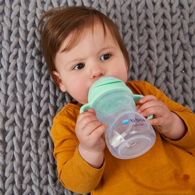 Repas pour enfant - Tasse d'apprentissage avec paille pour bébés à partir de 6 mois - BABIREVA