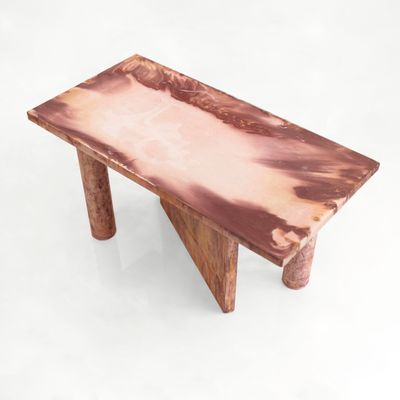 Tables pour hôtels - Table basse PETRA en Pierre Ecologique - PHYDIASTONE