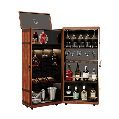 Beds - Bowmore Bar Cabinet - WOOD TAILORS CLUB