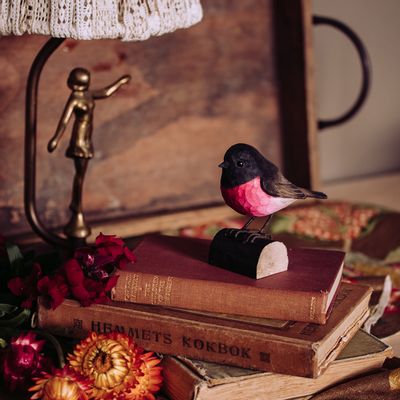 Decorative objects - DecoBird Pink Robin - WILDLIFE GARDEN