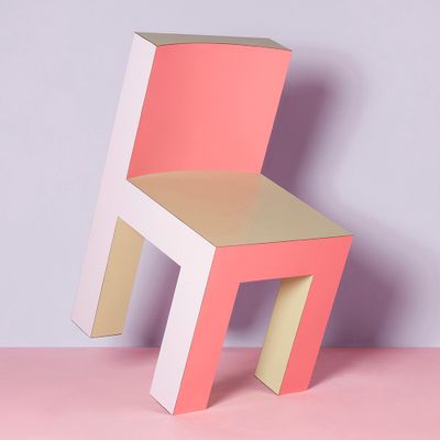 Design objects - Tagadá chair in pink, lilac and green. - STAMULI