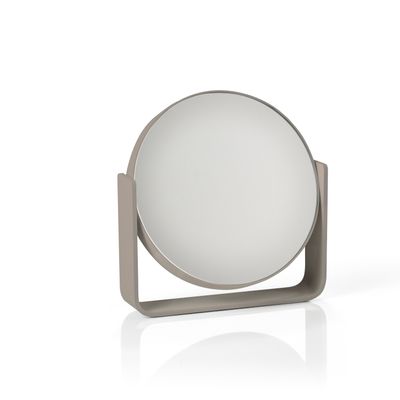 Bathroom mirrors - Ume Taupe 5x Magnification Table Mirror - ZONE DENMARK