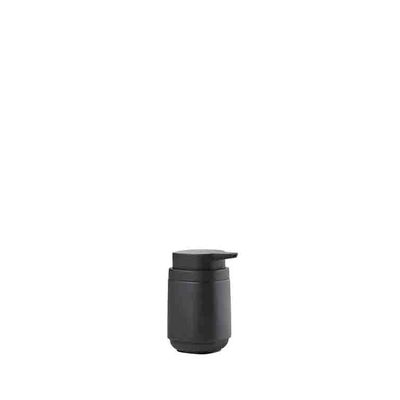 Soap dishes - Zone Denmark Time soap dispenser 8 x 8 x 13 cm 0.22 liter, black - ZONE DENMARK