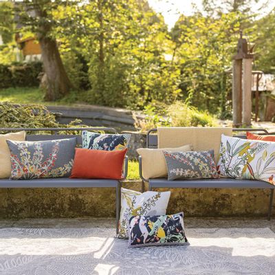 Fabric cushions - Embroidered cushions GINI & GINA - MAISON VIVARAISE - SDE VIVARAISE WINKLER