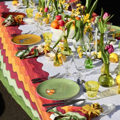 Table linen - RAINBOW Linen Tablecloths & Napkins - SUMMERILL AND BISHOP