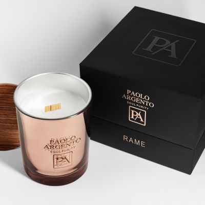 Decorative objects - RAME Lusso Cilindro Soy Candle - PAOLO ARGENTO