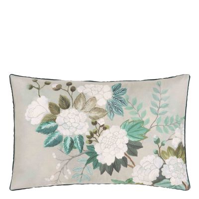 Linge de lit - Fleur Orientale Celadon - Parure de lit en satin de coton - DESIGNERS GUILD