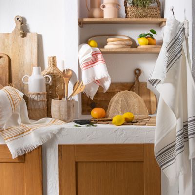 Kitchen linens - Bise Safran - Cotton tea towel - COUCKE