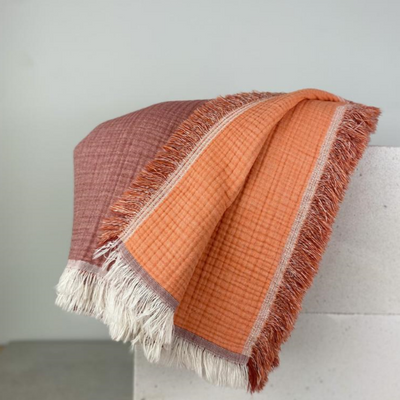 Throw blankets - CUSHION IKAT VELVET SILK - NADIA DAFRI PARIS