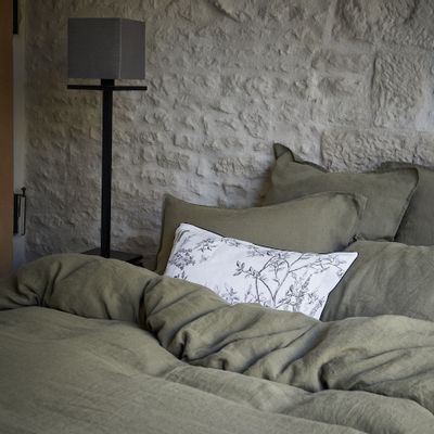 Linge de lit - Nouvelle Vague Kaki - Parure de lit en lin - ALEXANDRE TURPAULT