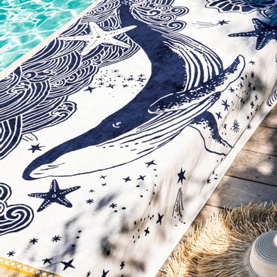 Other bath linens - La Grande Bleue - Beach towel - ALEXANDRE TURPAULT