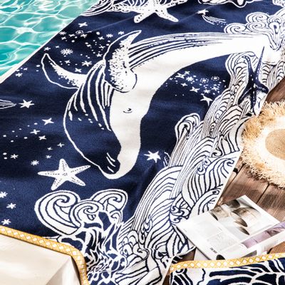 Other bath linens - La Grande Bleue - Beach towel - ALEXANDRE TURPAULT