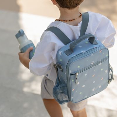 Bags and totes - Insulated Lunch Bag Backpack - Spaceship Dusty Blue - CITRON