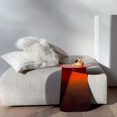 Tables basses - Table ronde symétrique dégradée rouge - MADEMOISELLE JO