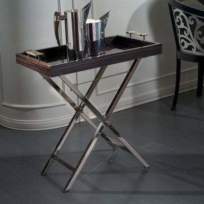 Other tables - Ebony tray and stand - PETRI FIRENZE