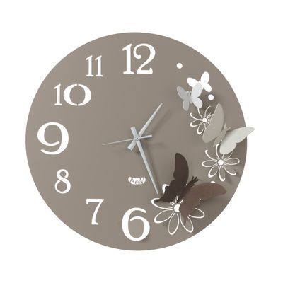 Horloges - Horloge murale Flower Butterfly - ARTI & MESTIERI