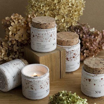 Candles - “Stracciacotta” Terrazzo Candle - WITH POESIE